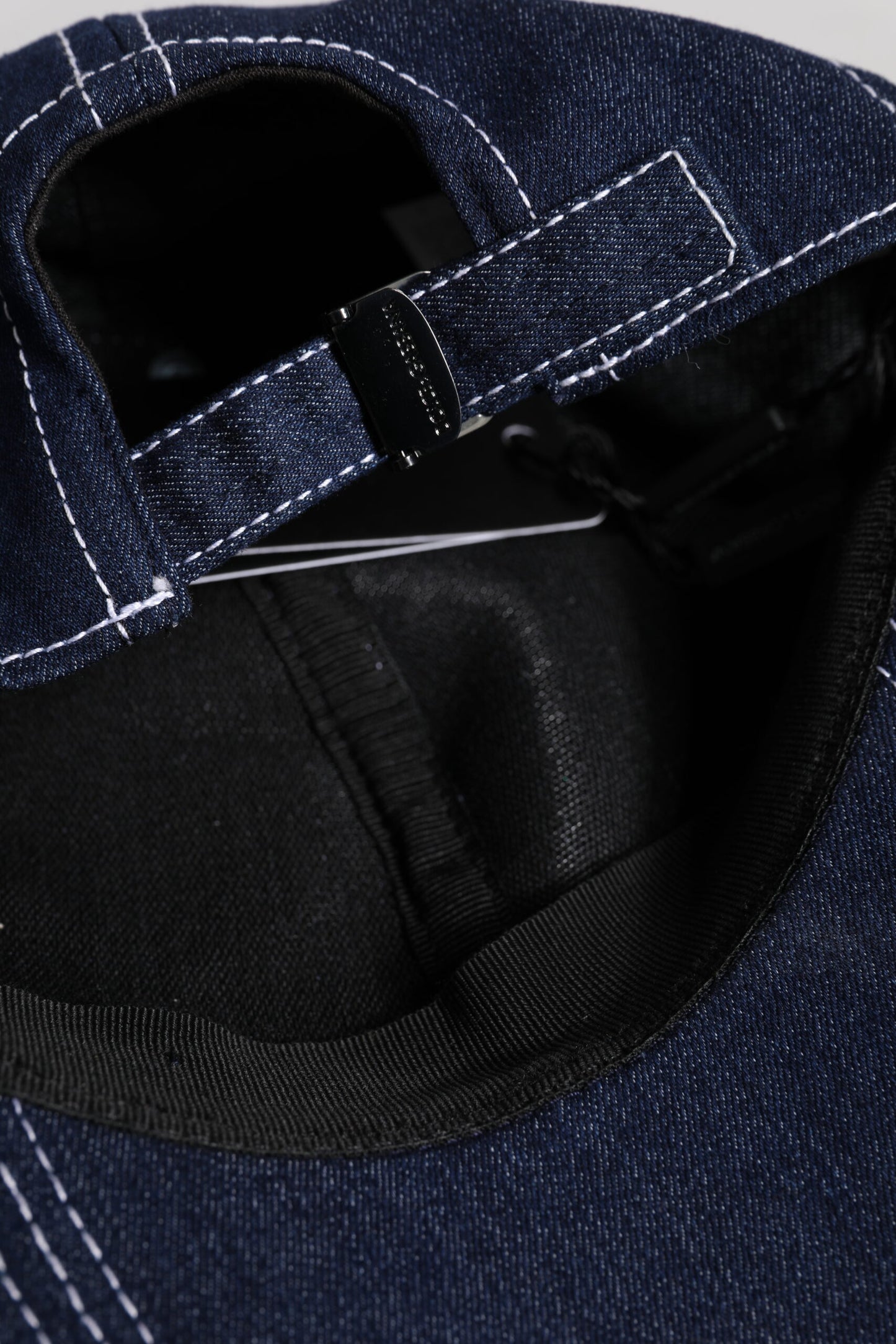 Dolce & Gabbana Blaue Baseballkappe mit Kristallverzierung