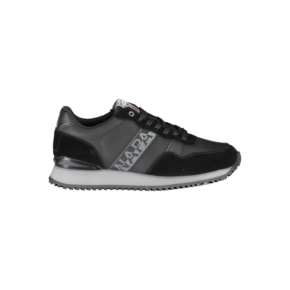 Napapijri Elegante schwarze Spitzen-Sneakers mit Kontrast