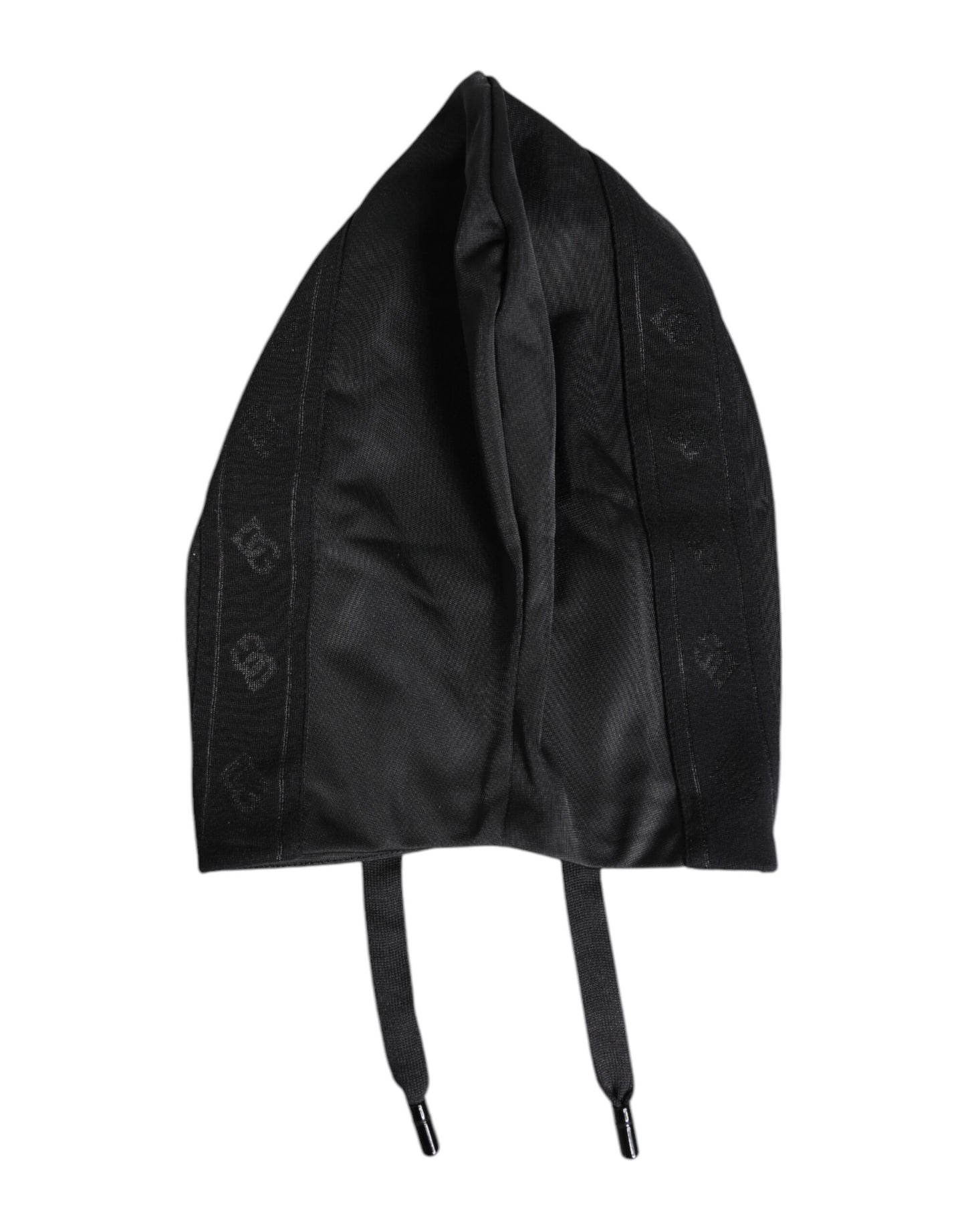 Dolce & Gabbana Schwarzer Polyester-Ganzkopf-Wickelhut