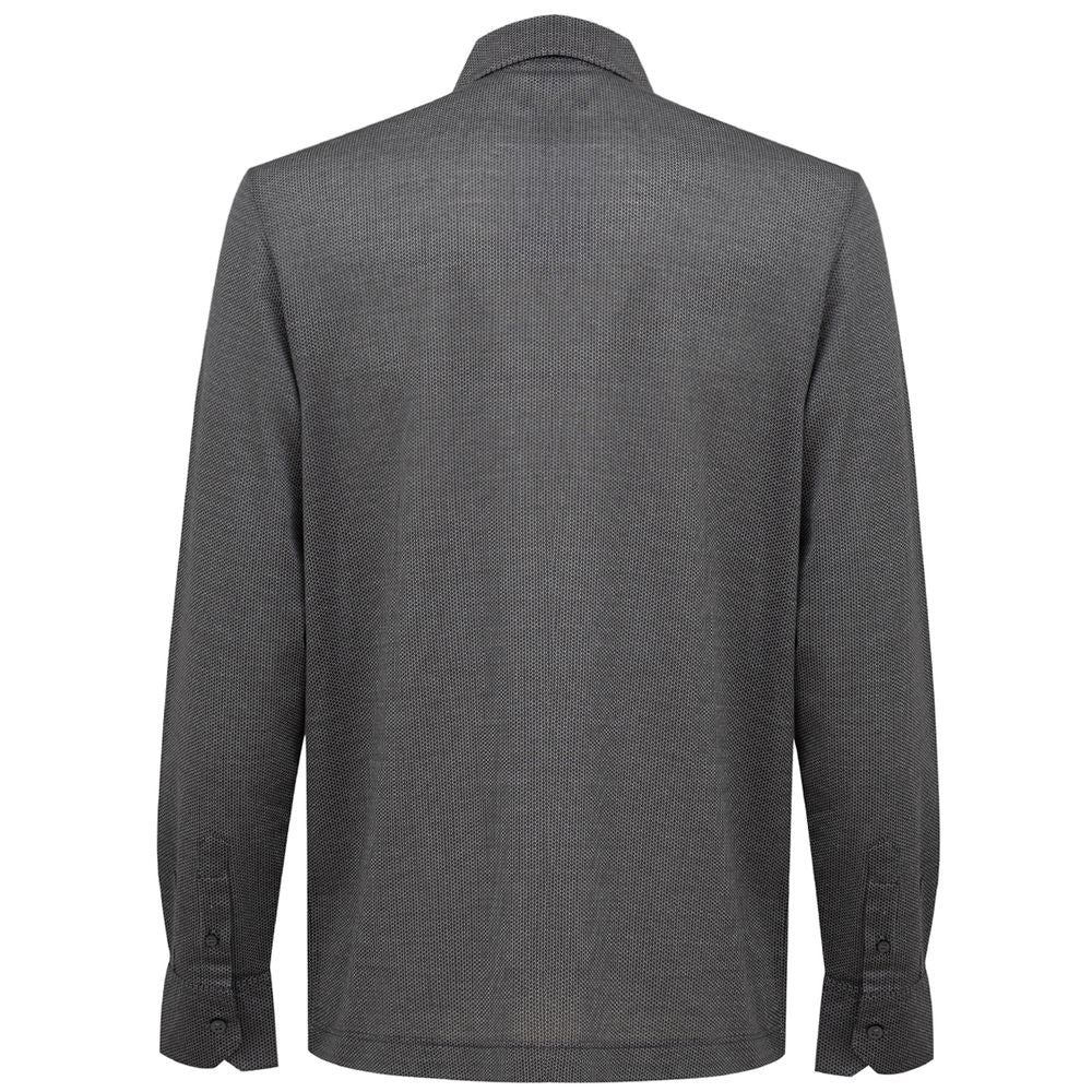 Canali Graues Baumwollhemd