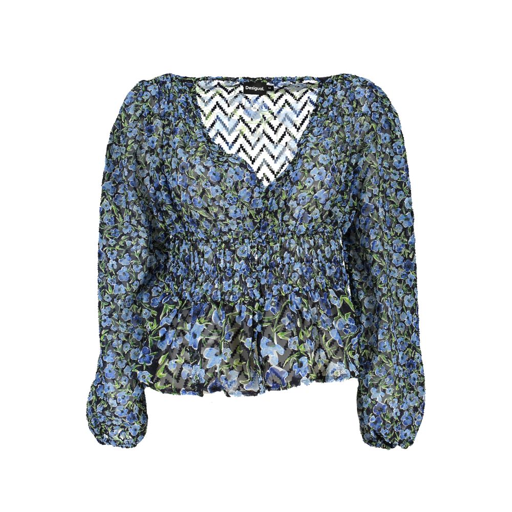Desigual Blauer Polyester-Pullover