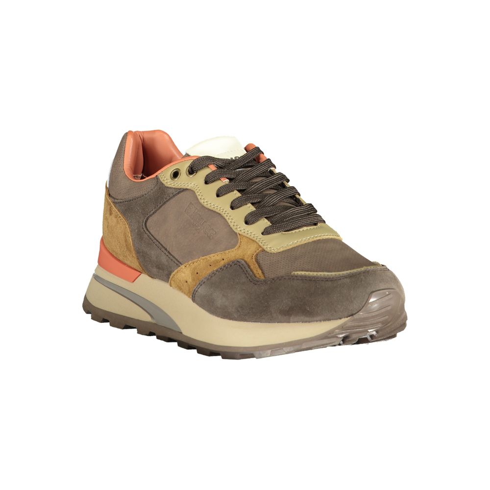 Blauer Braunes Polyethylen Herren Sneaker