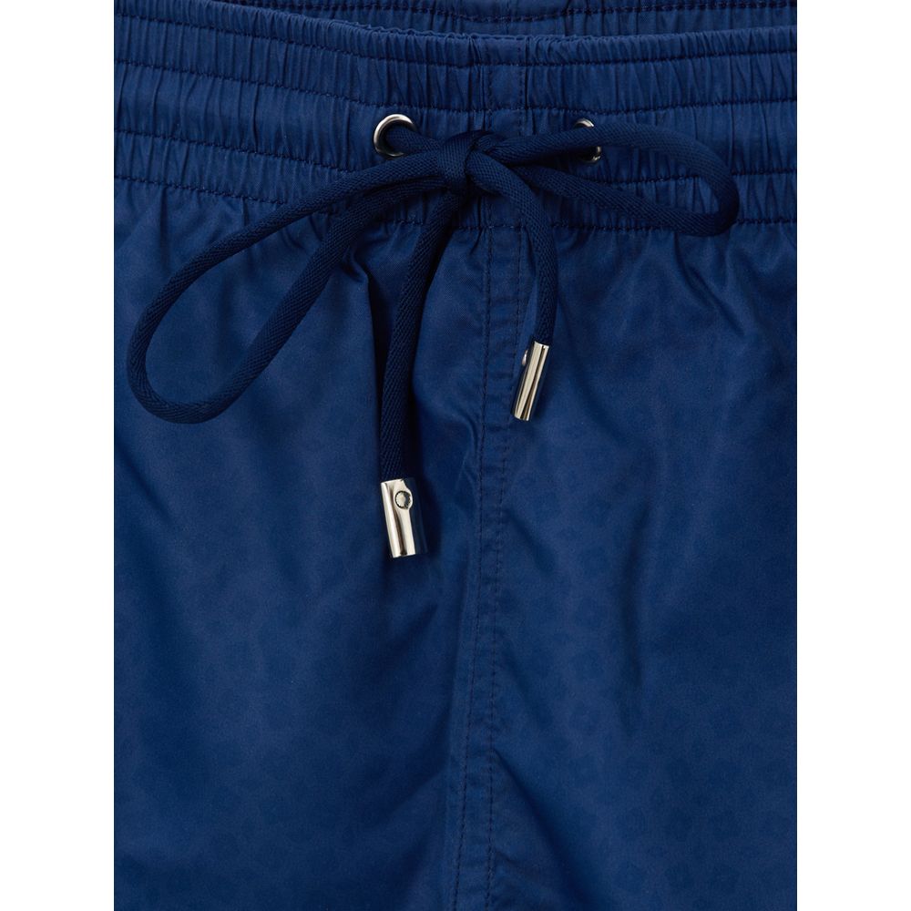 Canali Blaue Polyester-Badeshorts