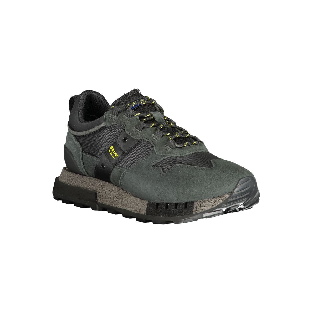 Blauer Schwarzer Polyethylen Herren Sneaker