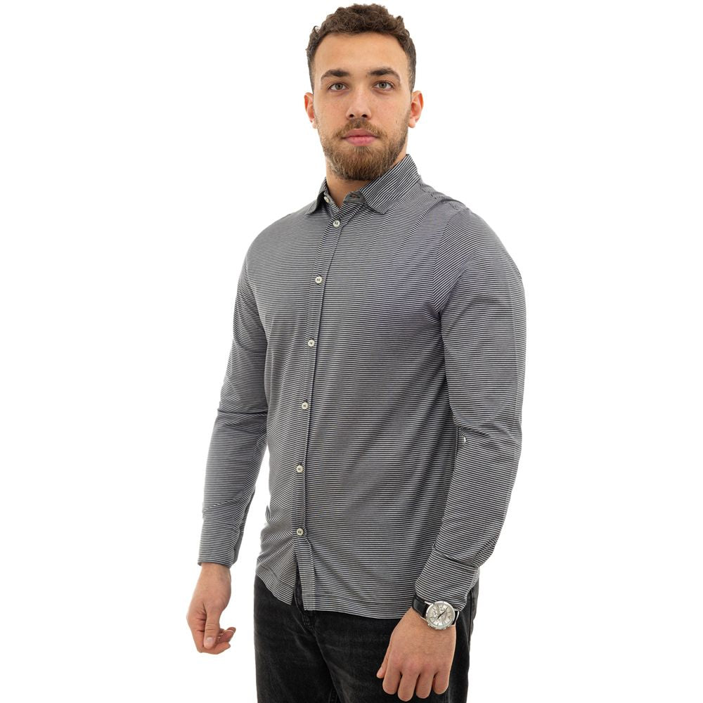 Canali Bicolor Baumwollhemd