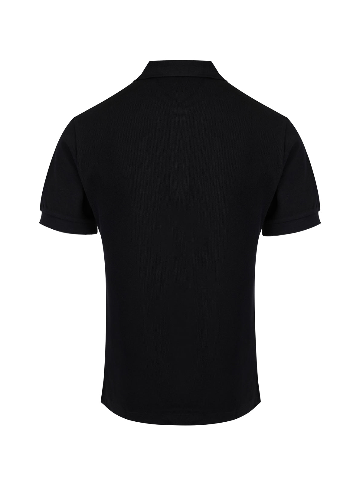 Burberry Schwarzes Polohemd mit Kragen aus Baumwolle