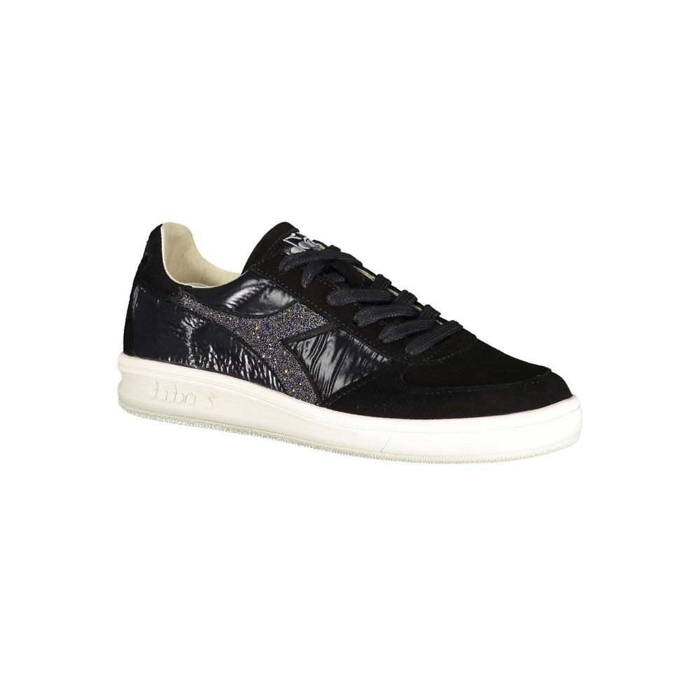 Diadora Schwarzes Leder Damen Sneaker