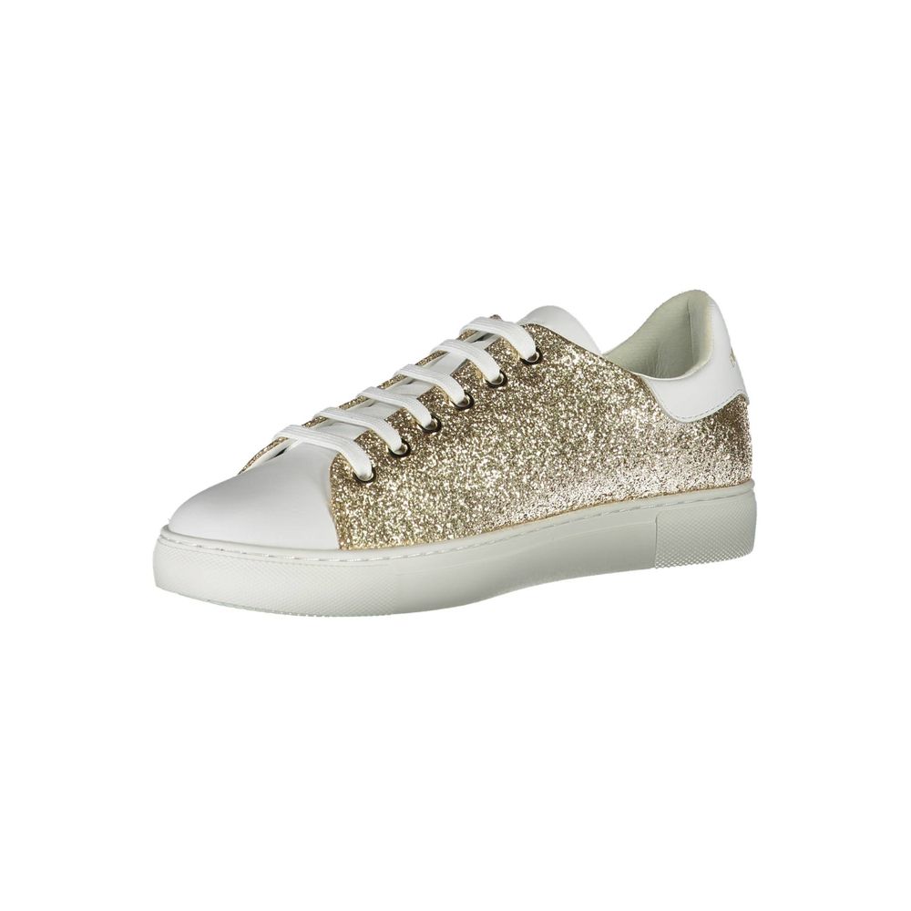 Emporio Armani Gold Polyester Damen Sneaker