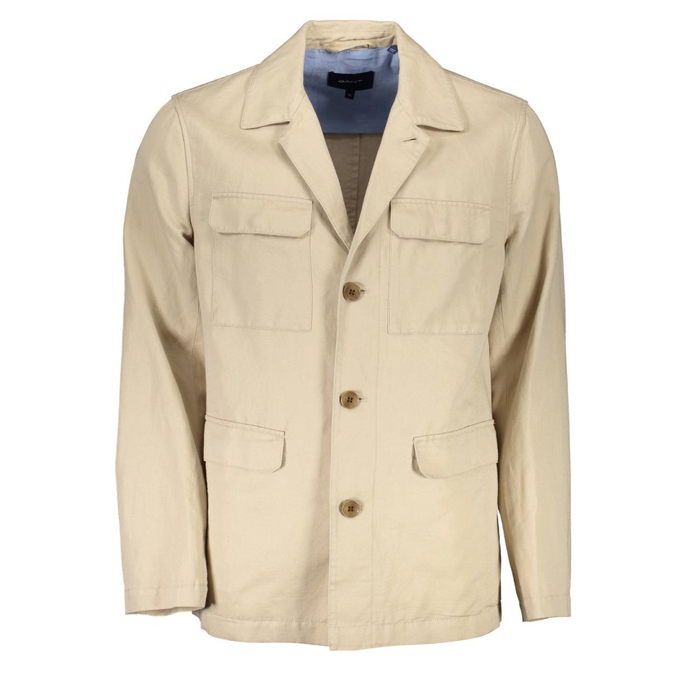 Gant Beigefarbene Baumwolljacke