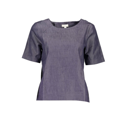Gant T-Shirt aus blauer Baumwolle für Frauen