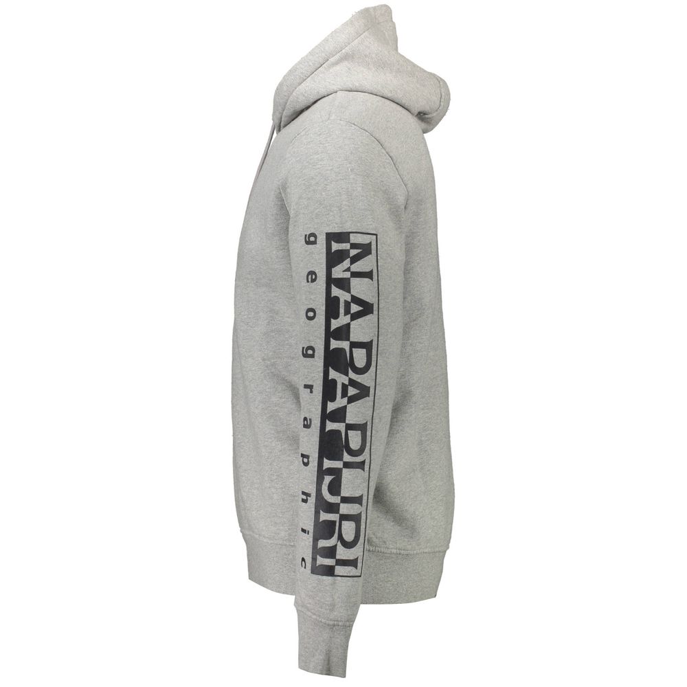 Napapijri Grauer Baumwollpullover für Männer