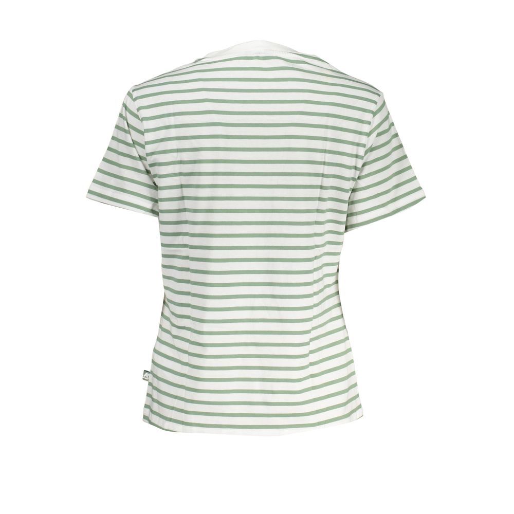 K-WAY Schickes weißes T-Shirt mit Kontrastdetails