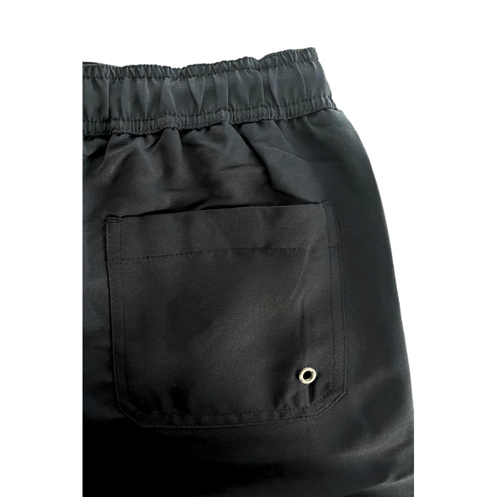 Trussardi Beachwear "Schwarze Polyester Herren Badeshorts"