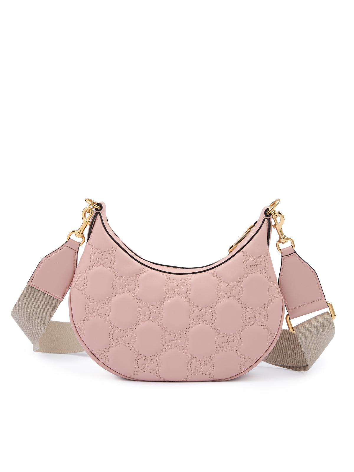 Gucci Hellrosa Leder Umhängetasche