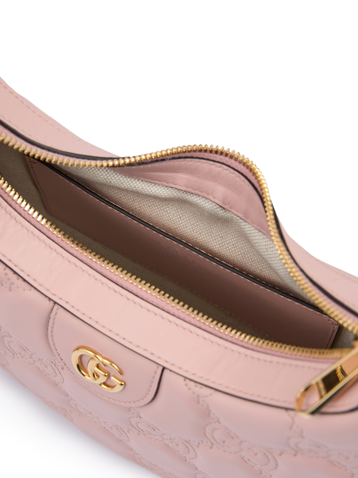Gucci Hellrosa Leder Umhängetasche