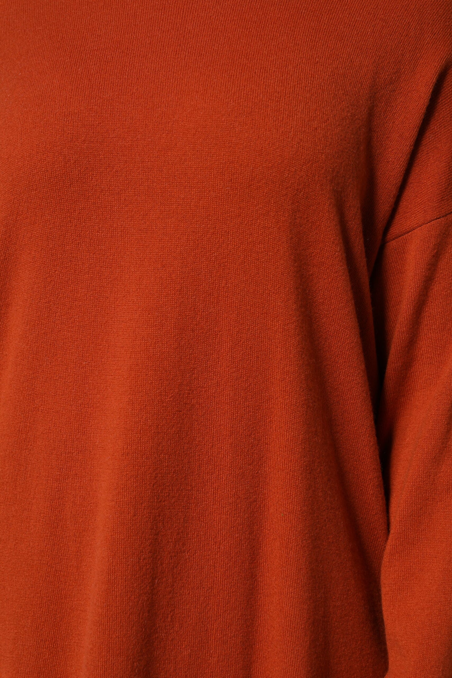 Alpha Studio Dunkeloranger Rollkragenpullover mit langen Ärmeln