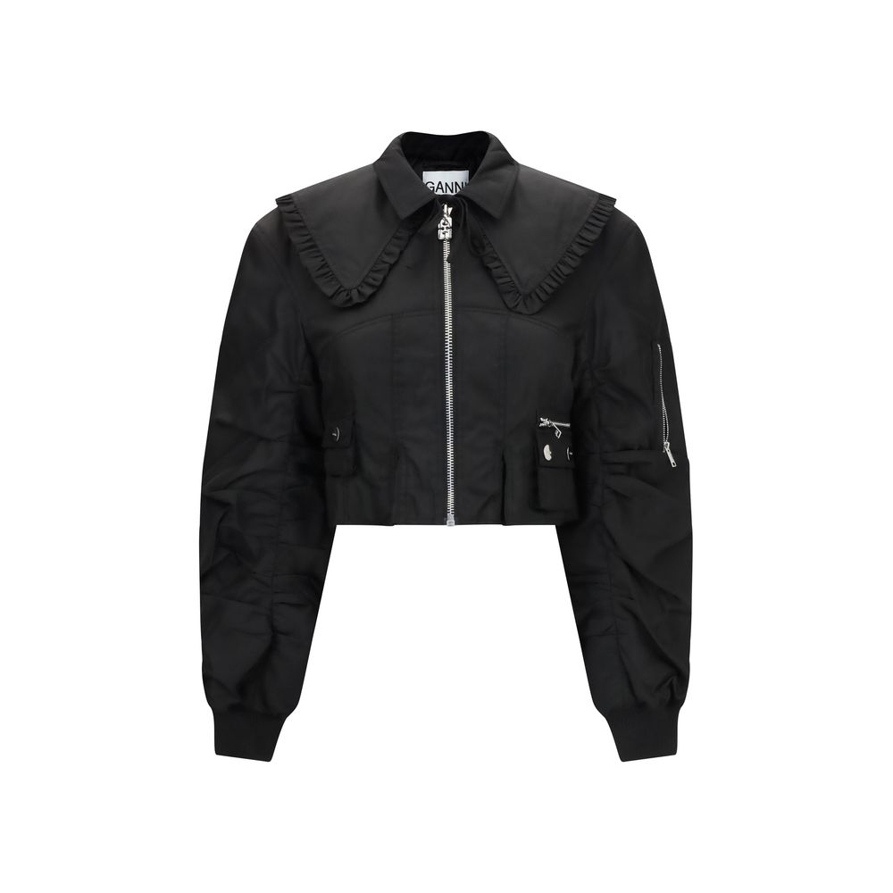 Ganni Duchesse-Bomberjacke