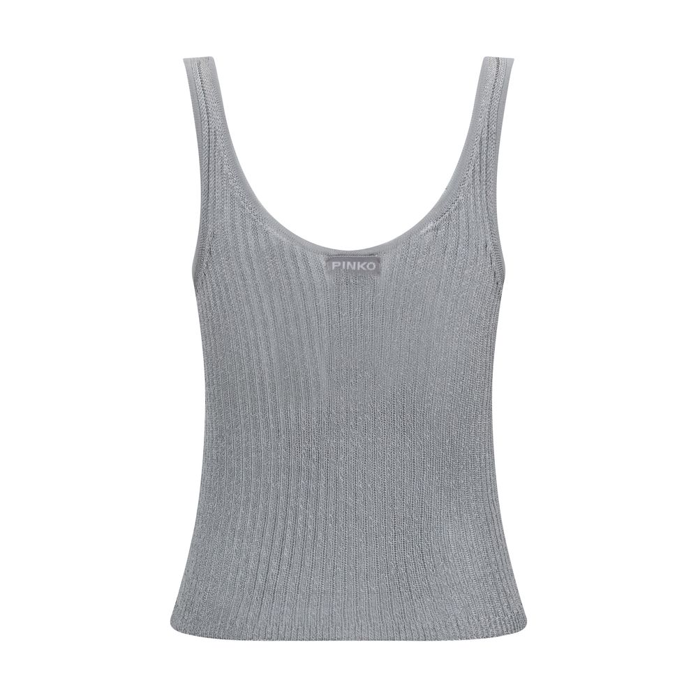 PINKO Metallic-Strick-Top