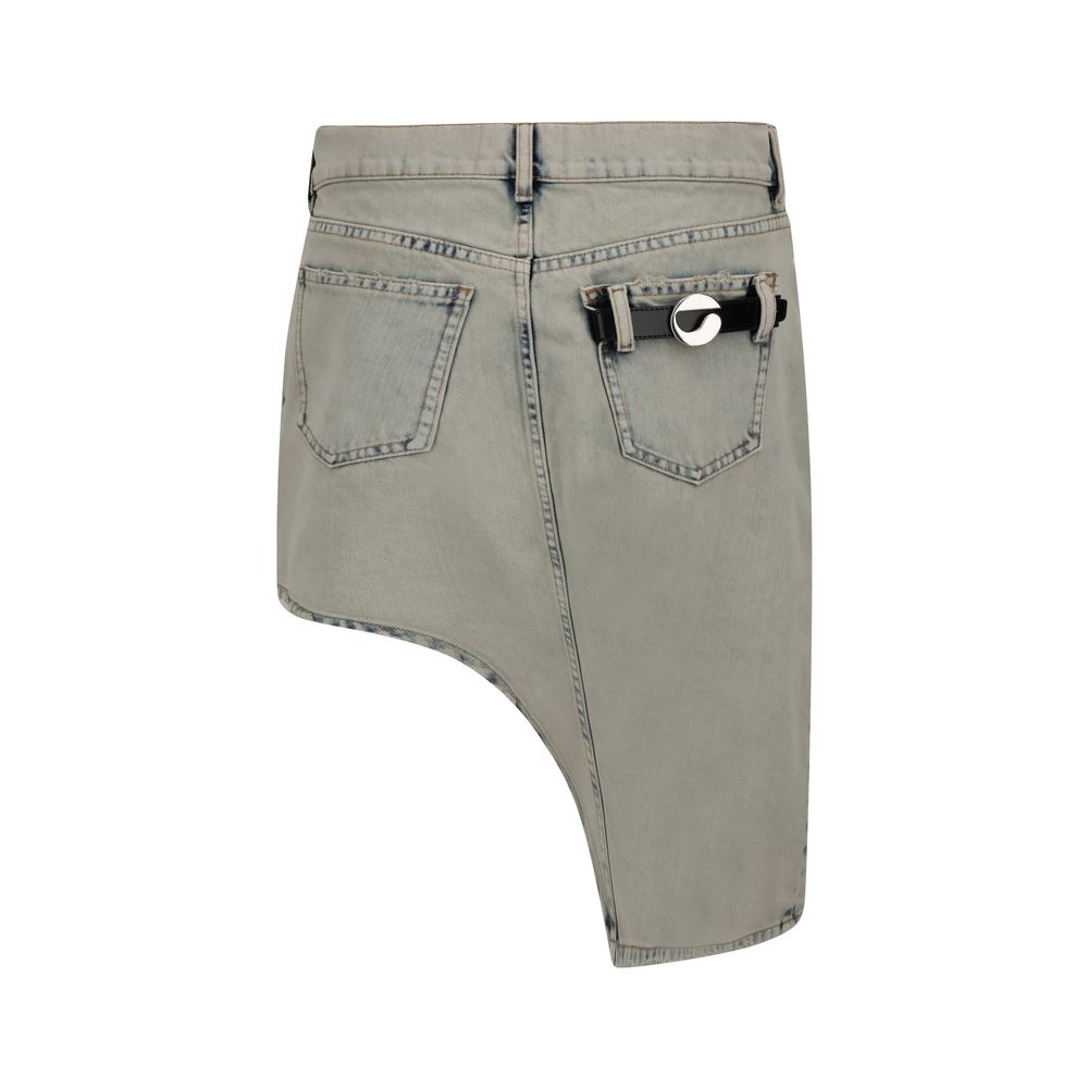 Coperni Asymmetrischer Denim-Minirock