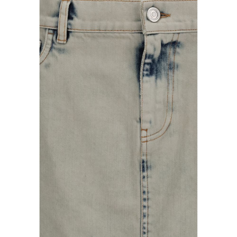 Coperni Asymmetrischer Denim-Minirock