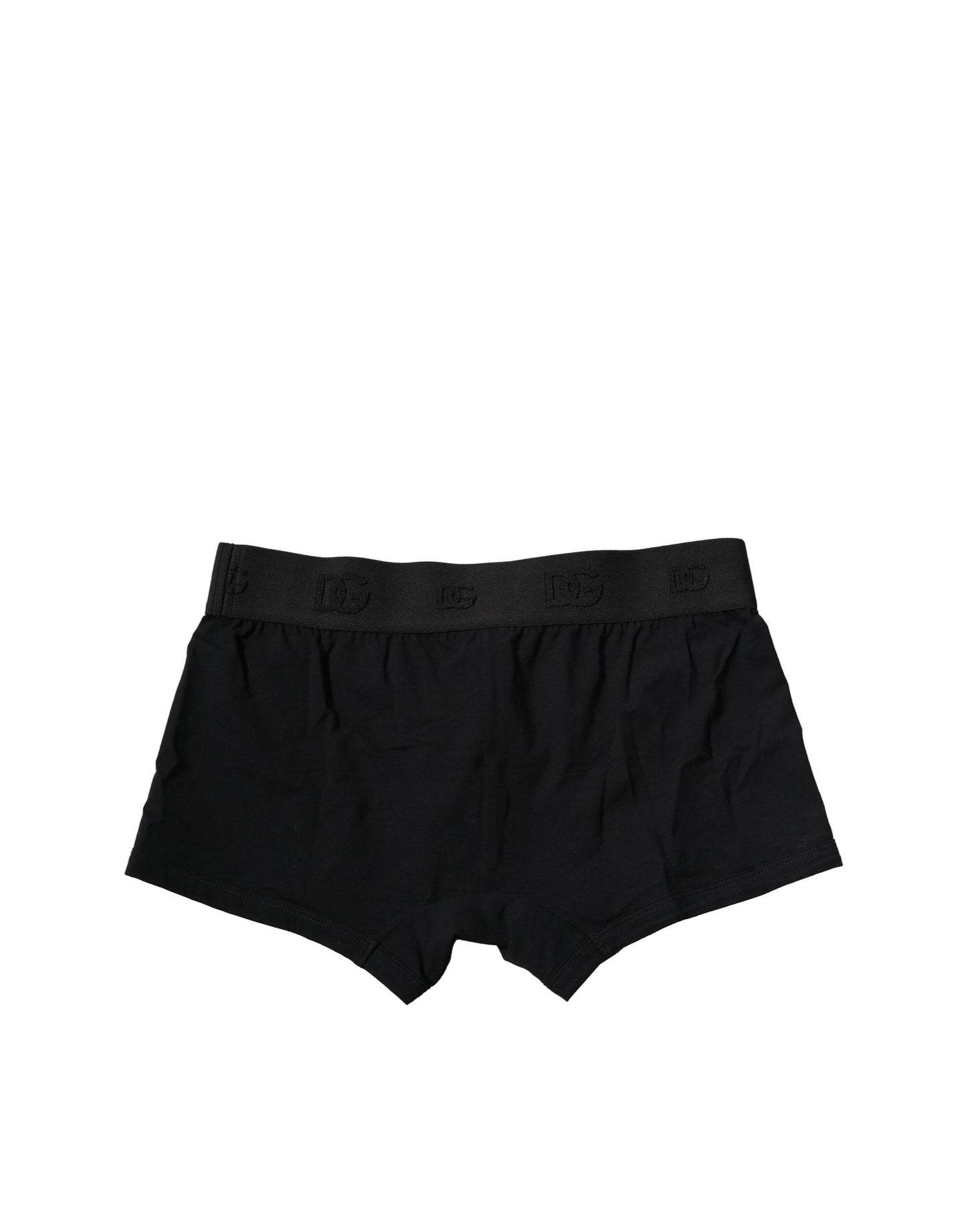 Dolce & Gabbana Schwarze Cotton Stretch Regular Boxer Unterwäsche
