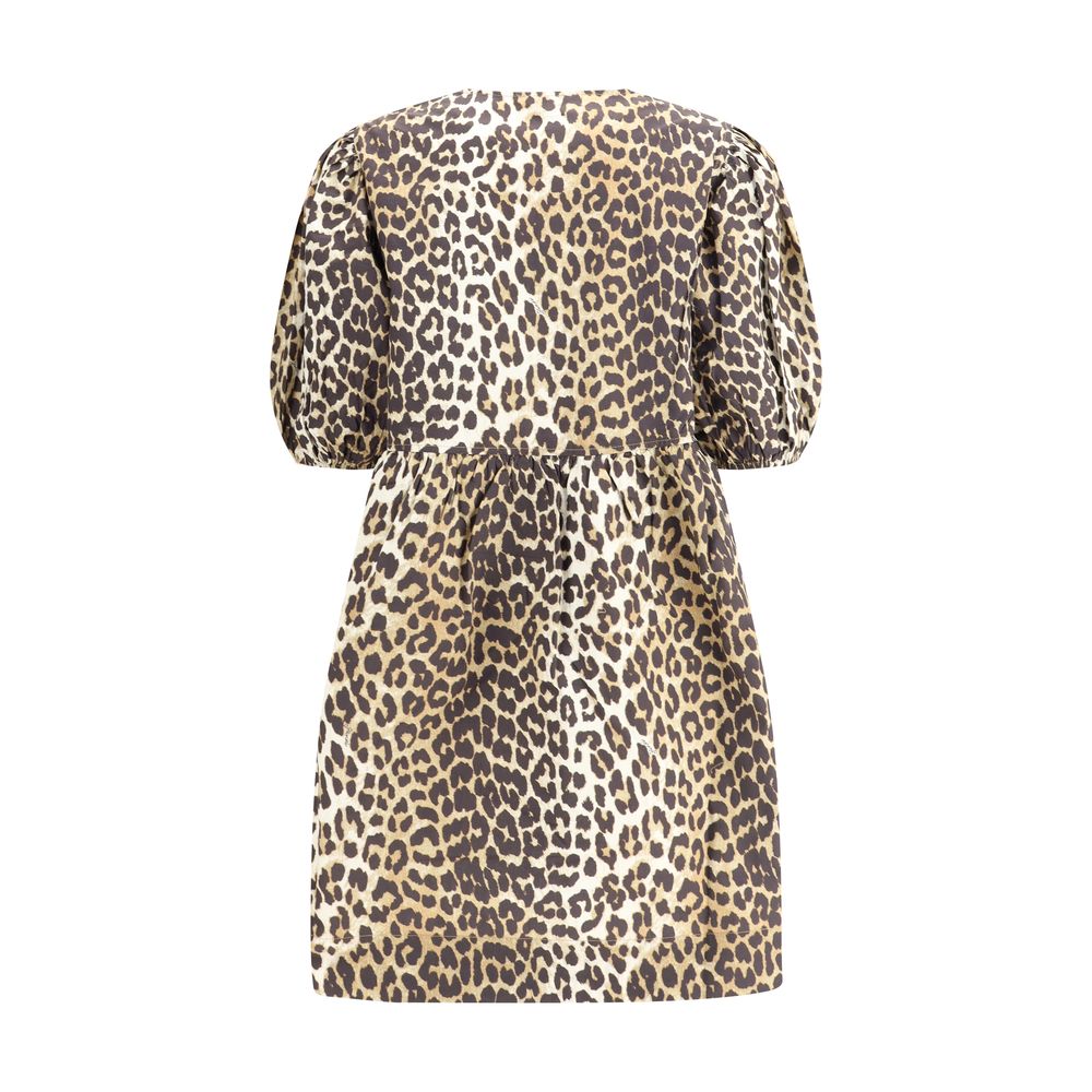 Ganni Leoparden-Minikleid