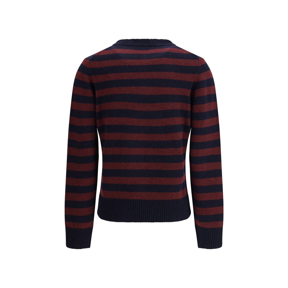 Ganni Pudel gestreifter Pullover