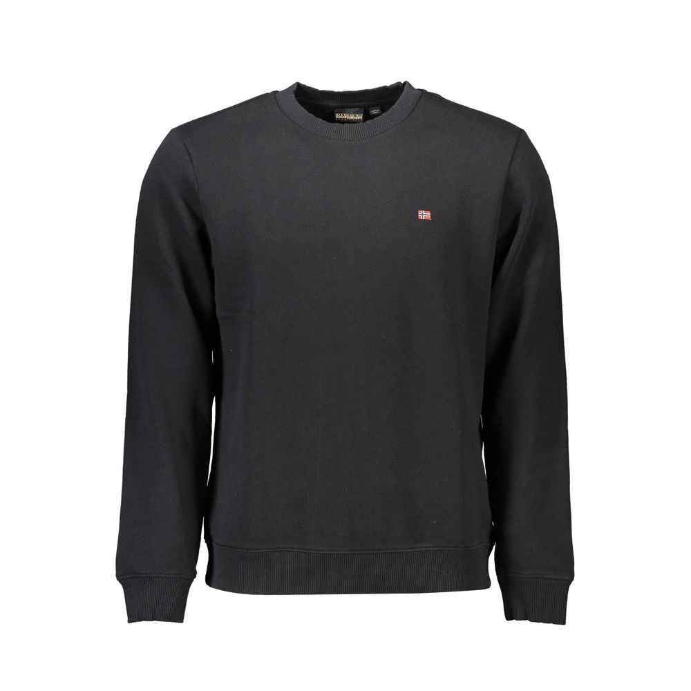 Napapijri Schwarzer Baumwollpullover für Männer