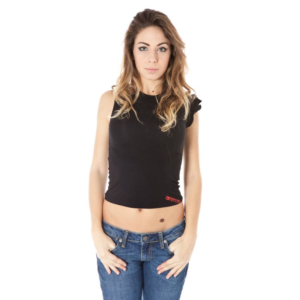 Zuelements Schwarzes Lycra Frauen T-Shirt