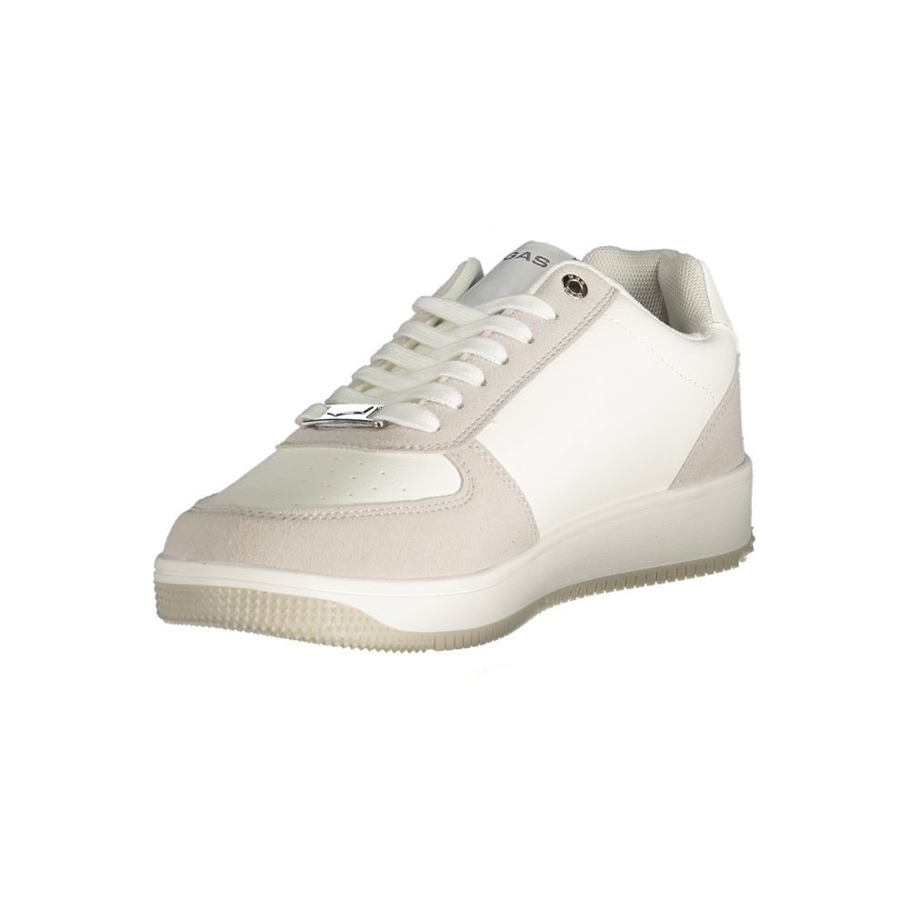 Gas Weiß Polyester Männer Sneaker