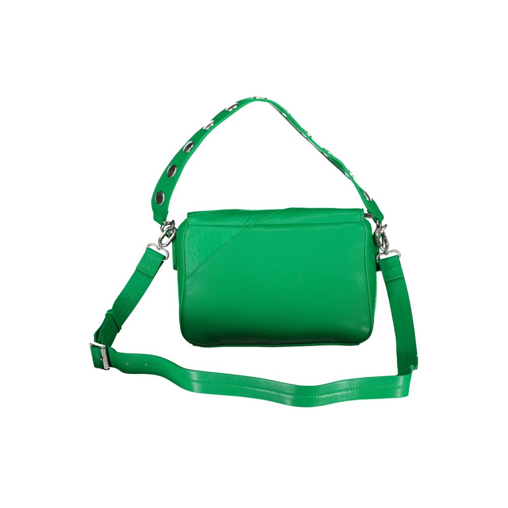 Desigual Grüne Polyethylen-Handtasche