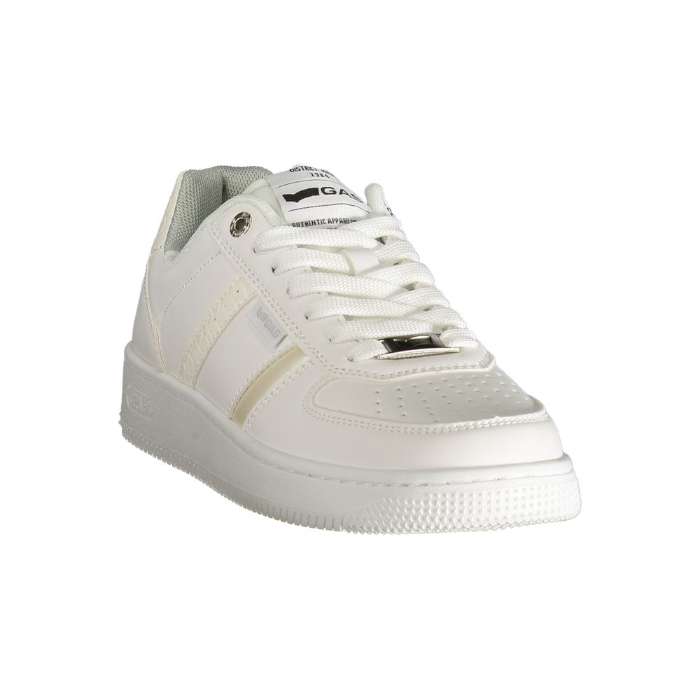 Gas Weißer Polyester Damen Sneaker