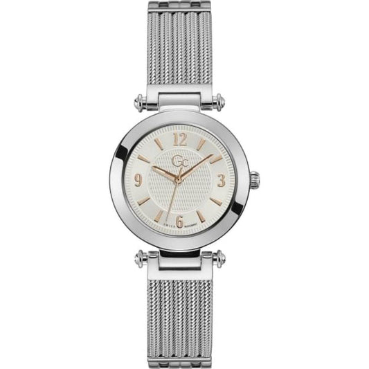 GC Silberne Edelstahl-Dress-Watch