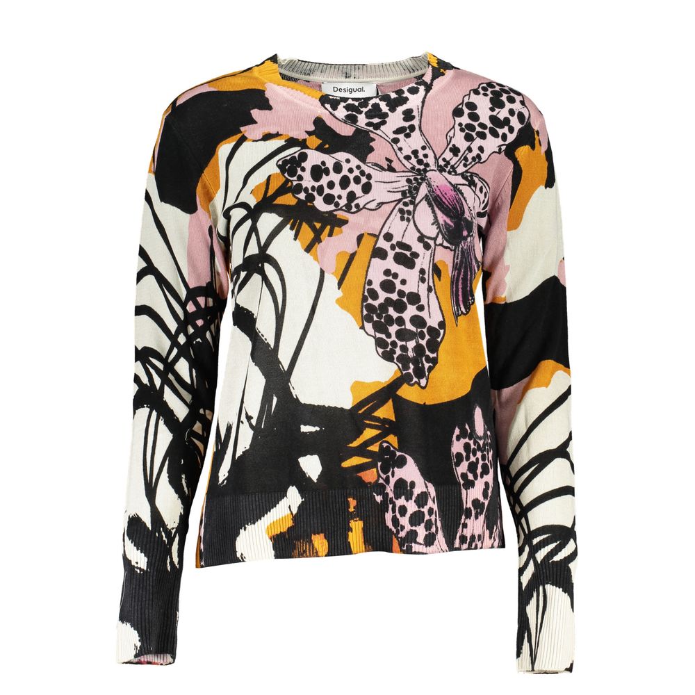 Desigual Rosa Leinenpullover