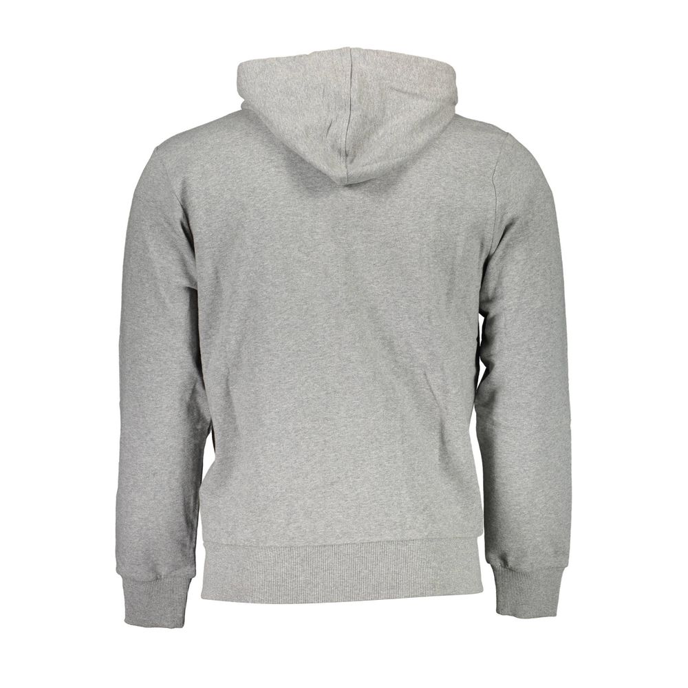 La Martina Brauner Baumwollpullover für Männer mit Kapuze
