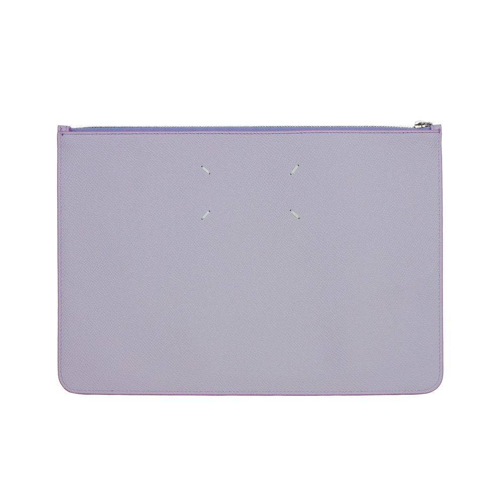 Maison Margiela Lila Kalbsleder Clutch Tasche
