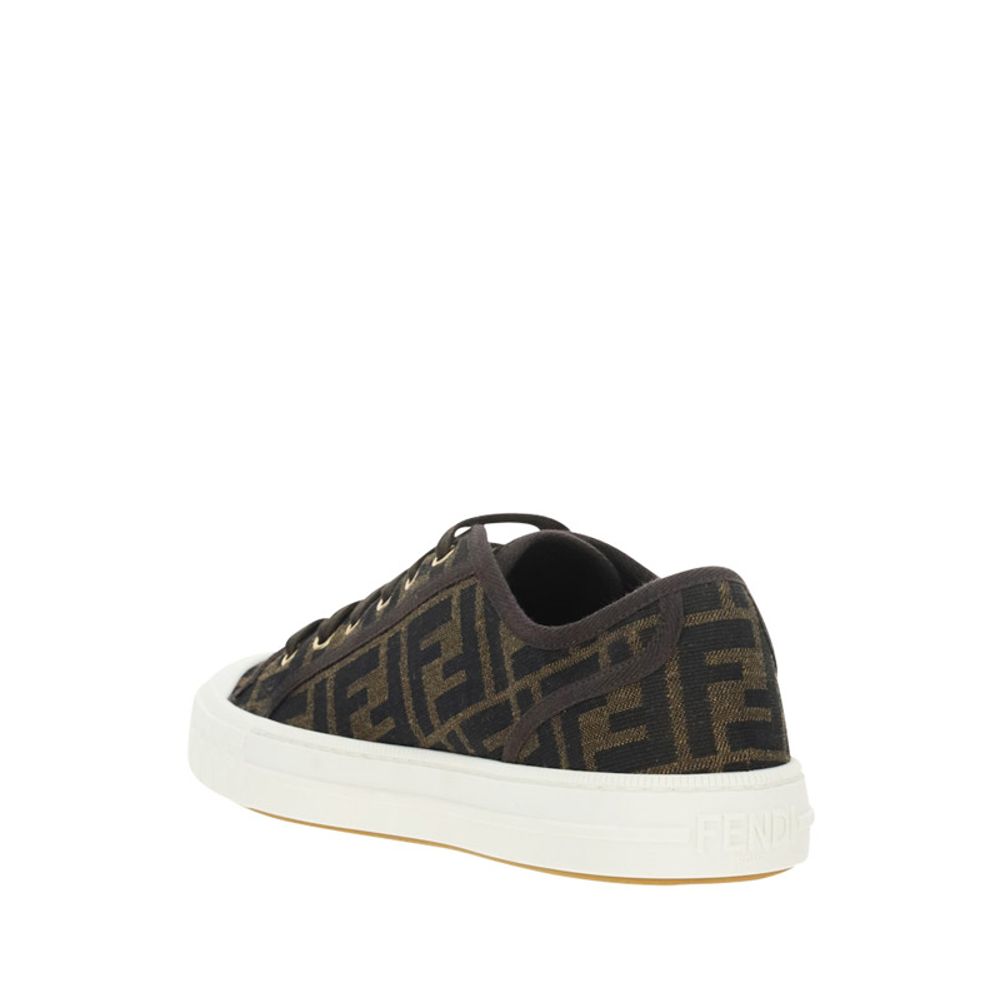 Fendi Monochrome Turnschuhe