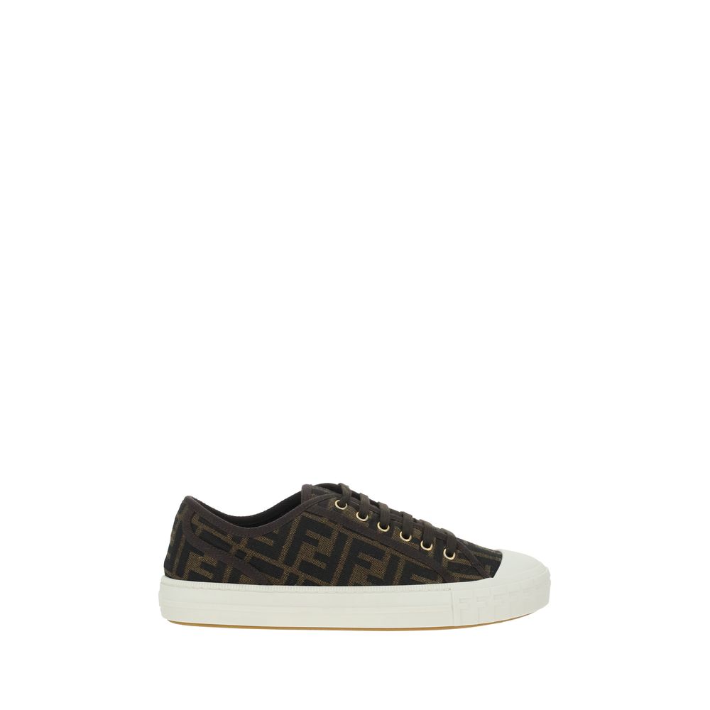 Fendi Monochrome Turnschuhe