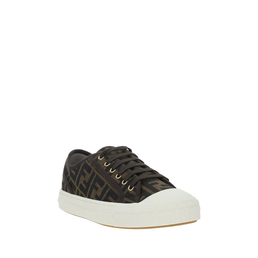Fendi Monochrome Turnschuhe