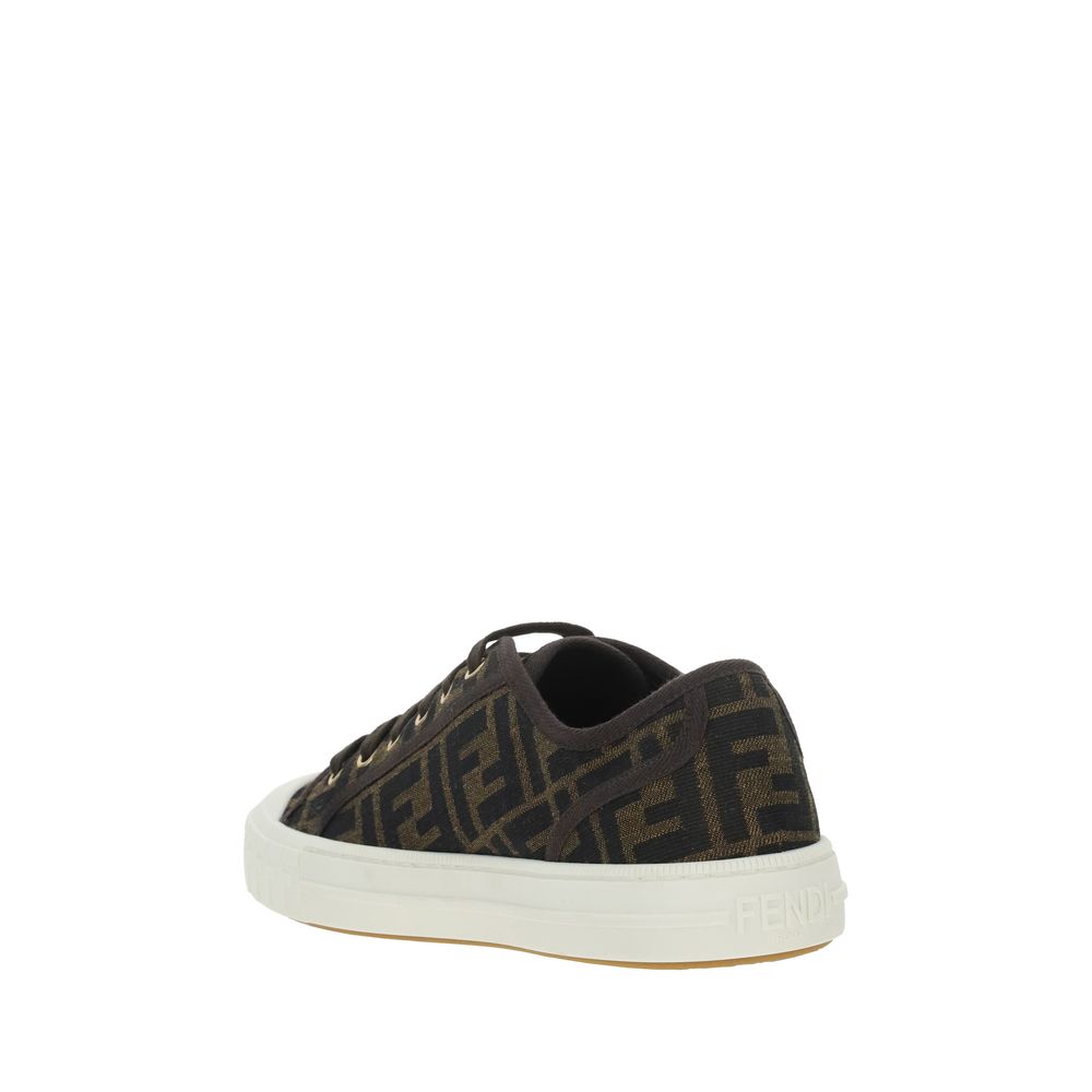 Fendi Monochrome Turnschuhe