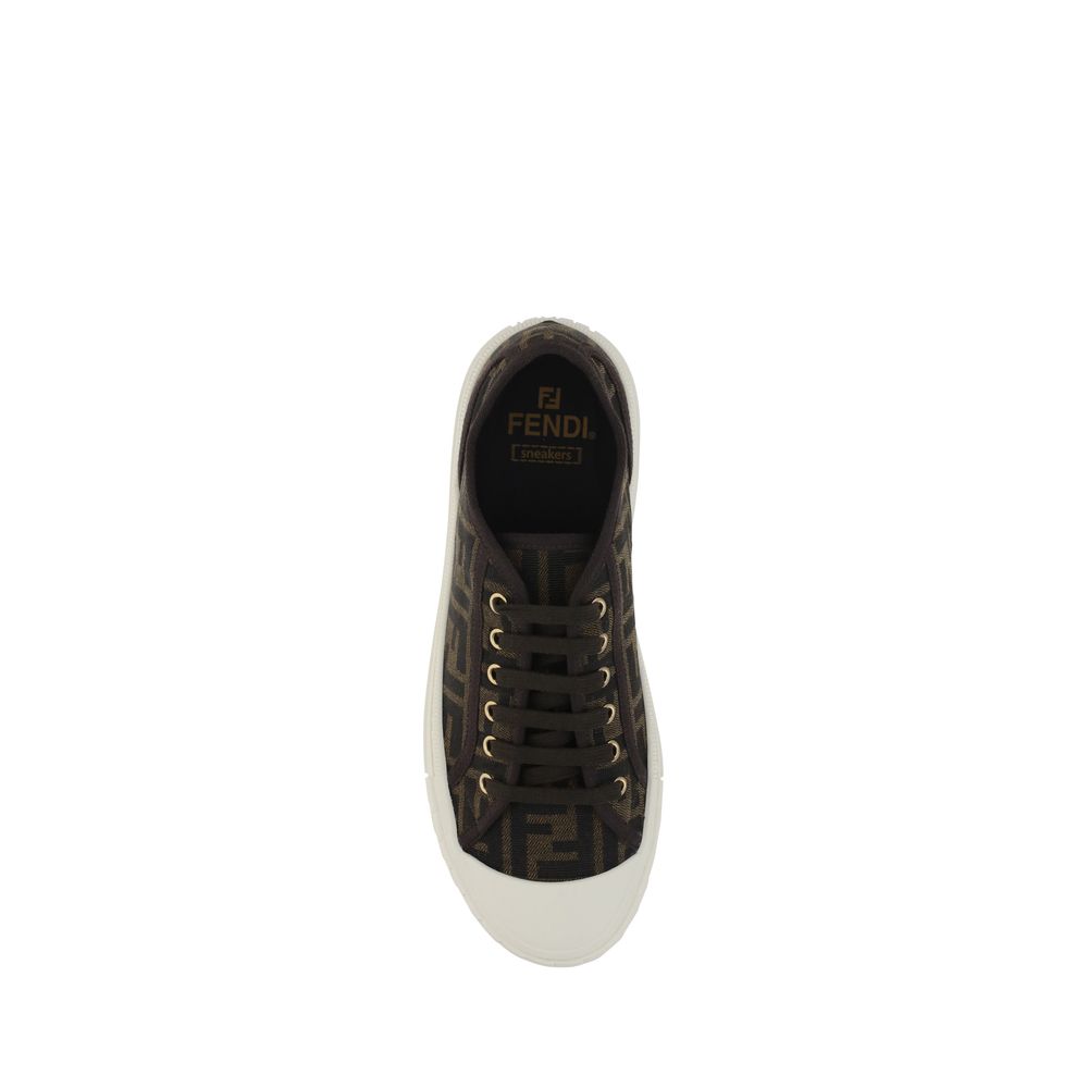 Fendi Monochrome Turnschuhe