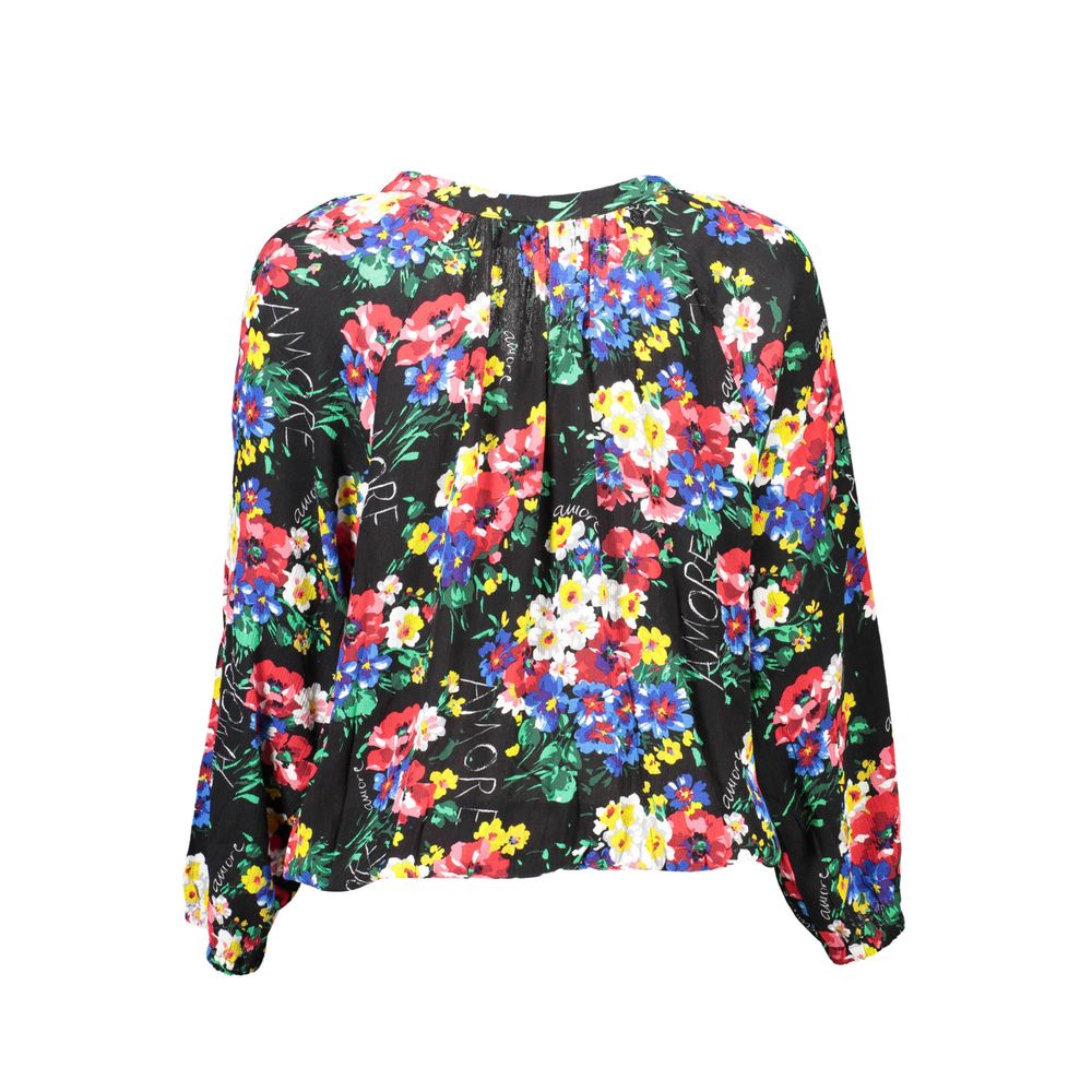Desigual Schwarzes Viskose-Top für Frauen
