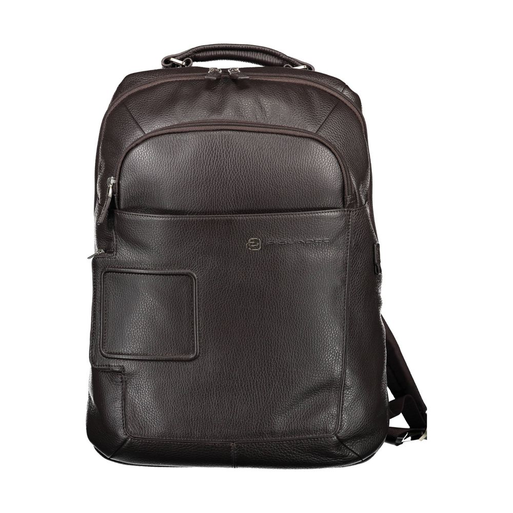 Piquadro Brauner Leder-Rucksack für Männer