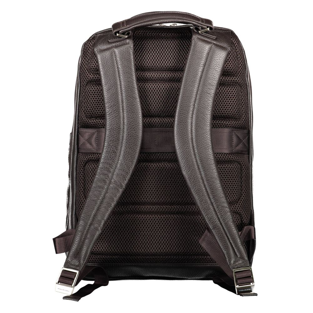 Piquadro Brauner Leder-Rucksack für Männer