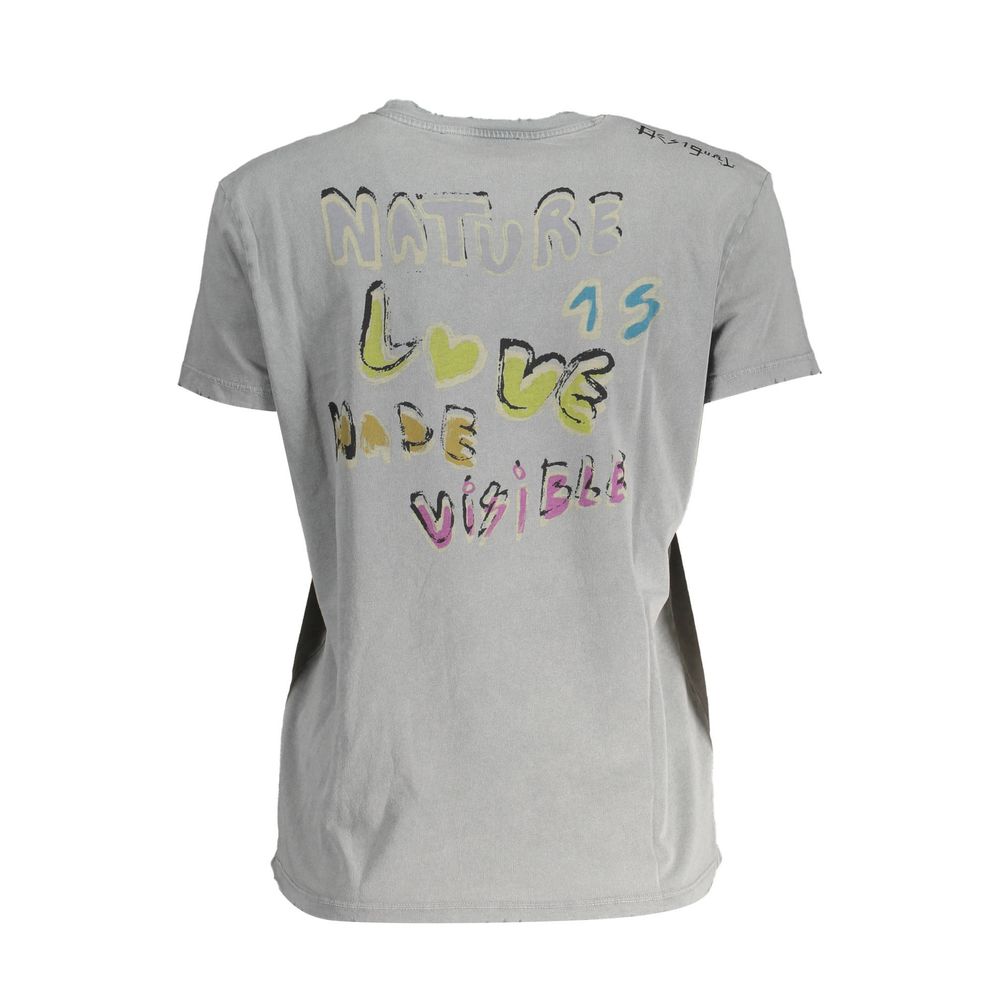 Desigual Braunes Baumwoll-Top für Frauen