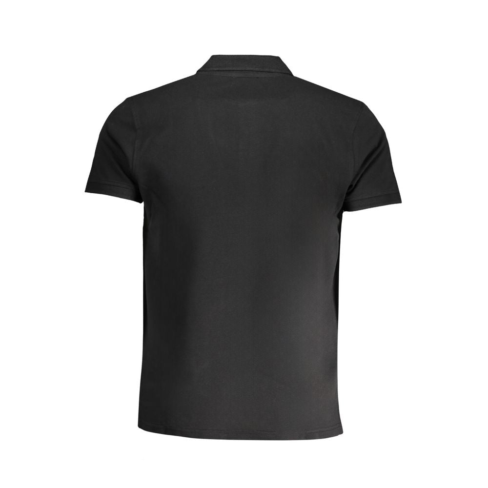 Cavalli Class Schwarzes Baumwoll-Poloshirt