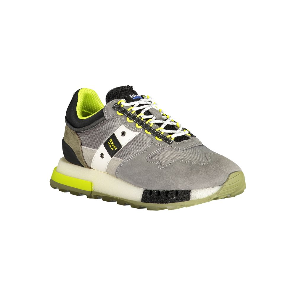Blauer Graue Polyethylen Herren Sneaker