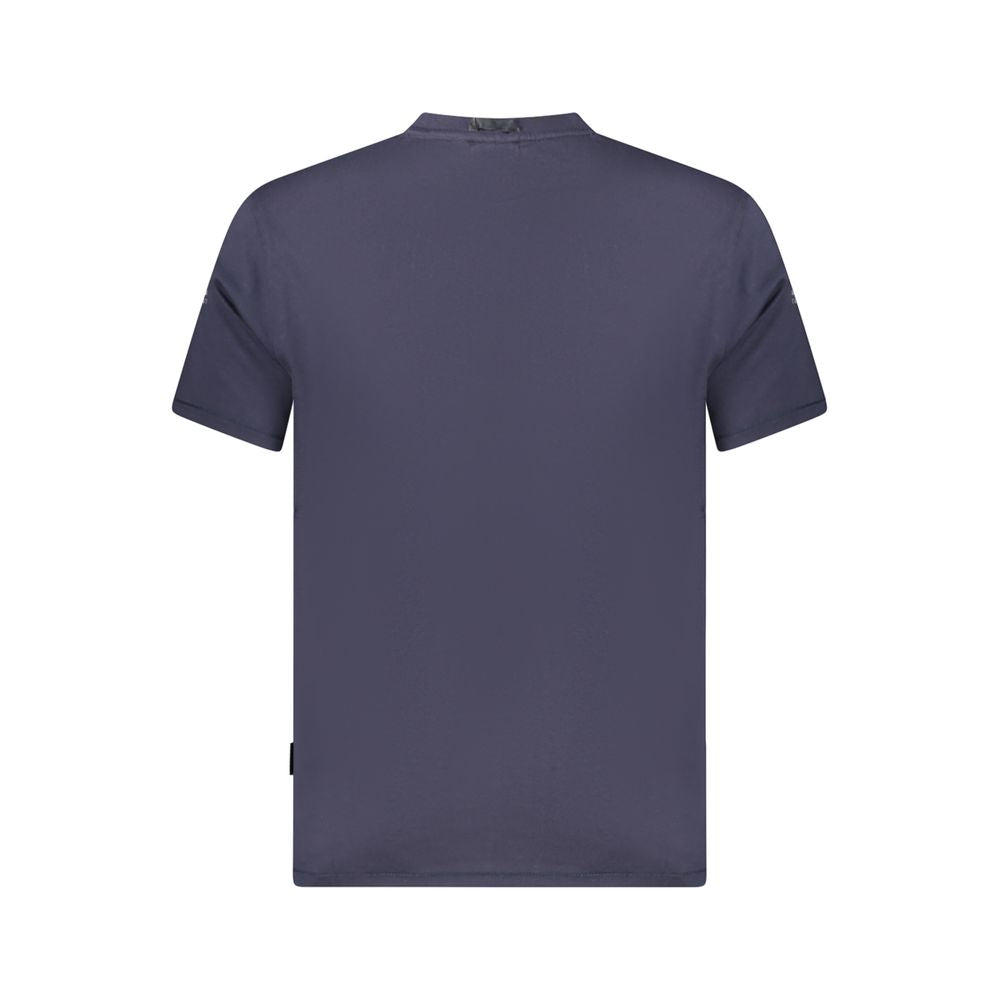 Napapijri Blaues Bio-Baumwoll-T-Shirt für Männer
