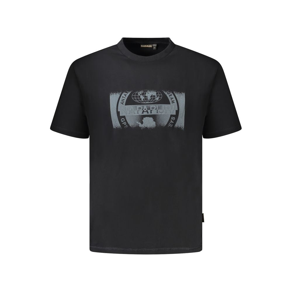 Napapijri Schwarzes Baumwolle Männer T-Shirt
