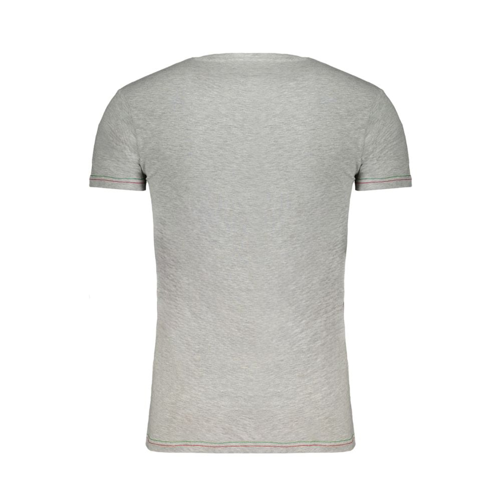 Aeronautica Militare Braunes Baumwoll-T-Shirt für Männer